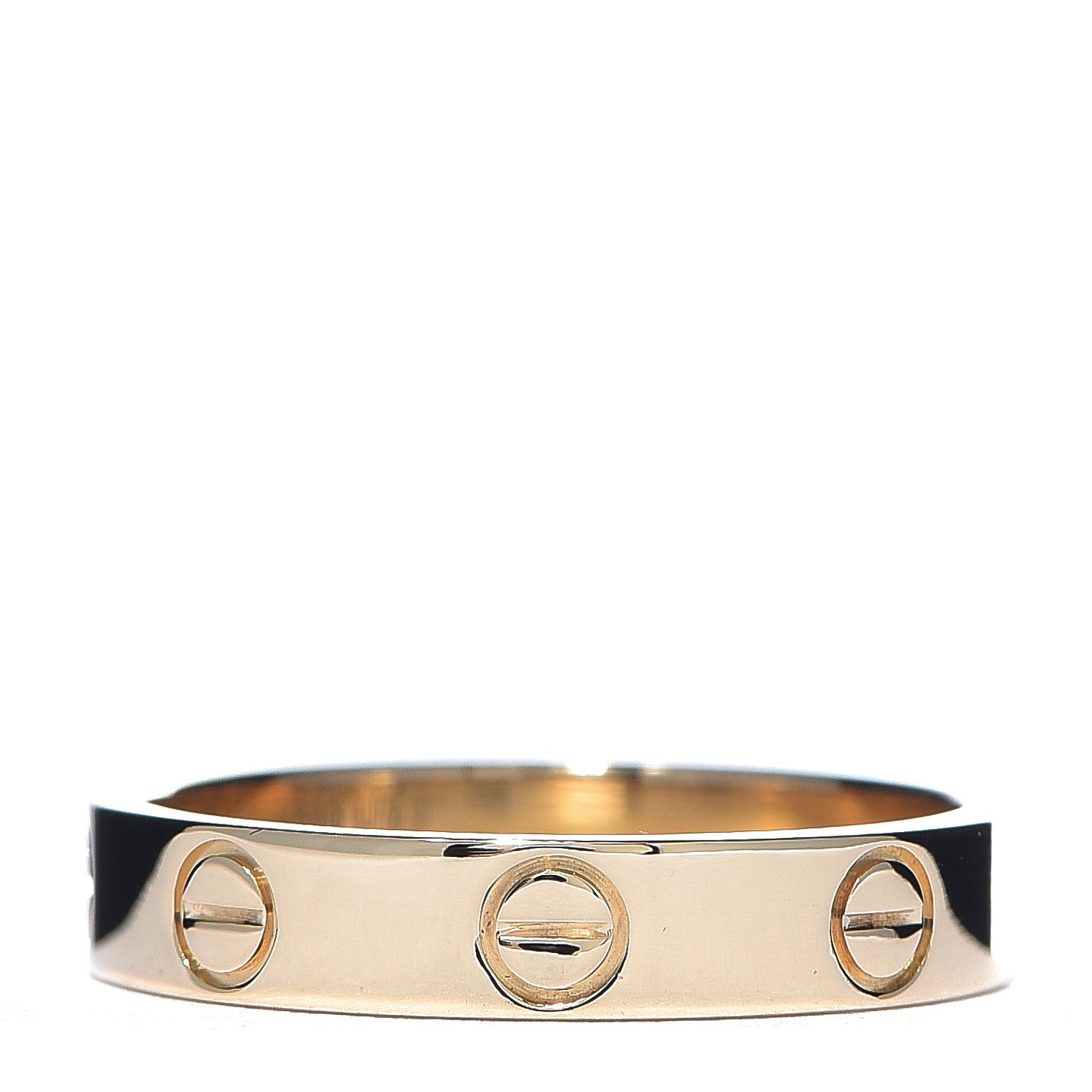18K Yellow Gold 3.5mm LOVE Wedding Band Ring 51 5.75