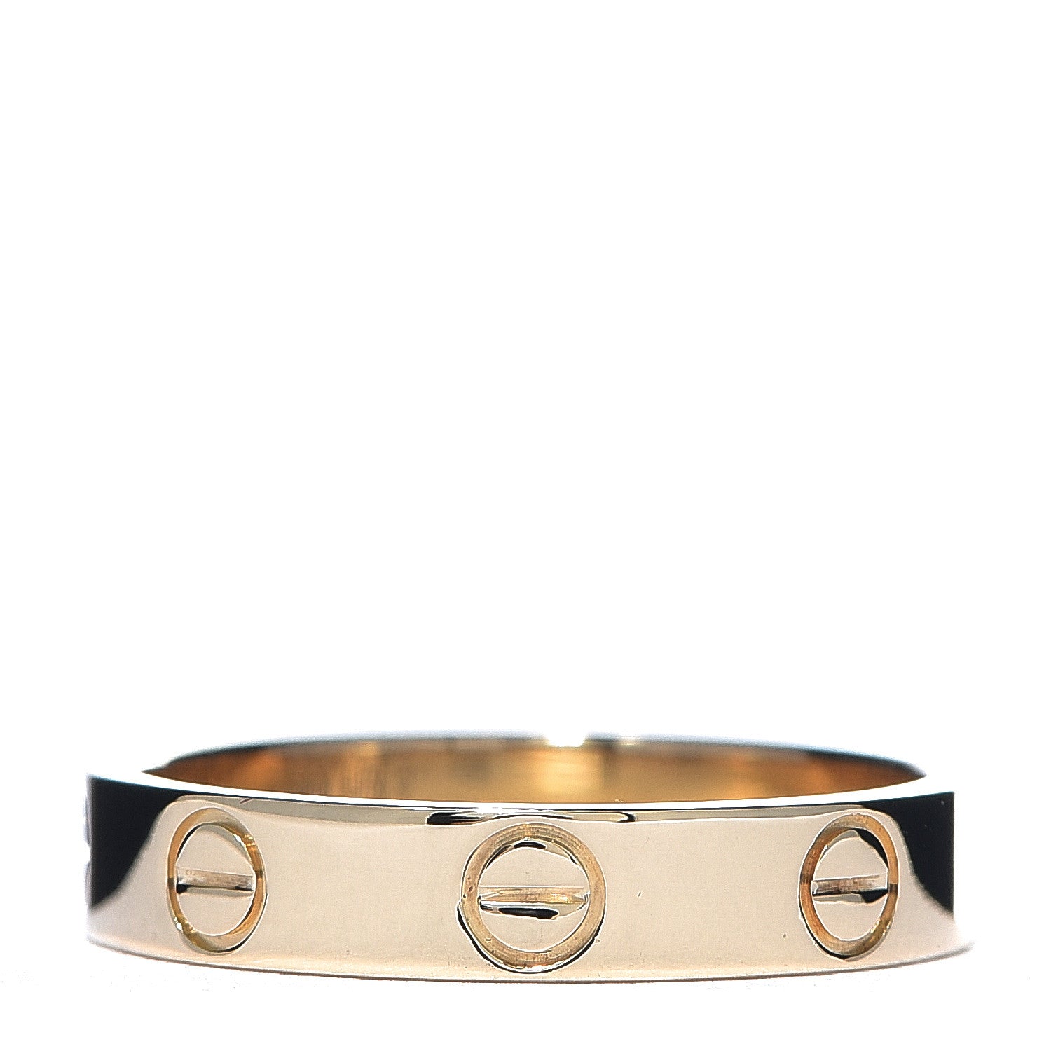 Cartier 18K Yellow Gold 3.5mm LOVE Wedding Band Ring 51 5.75 1 of 8