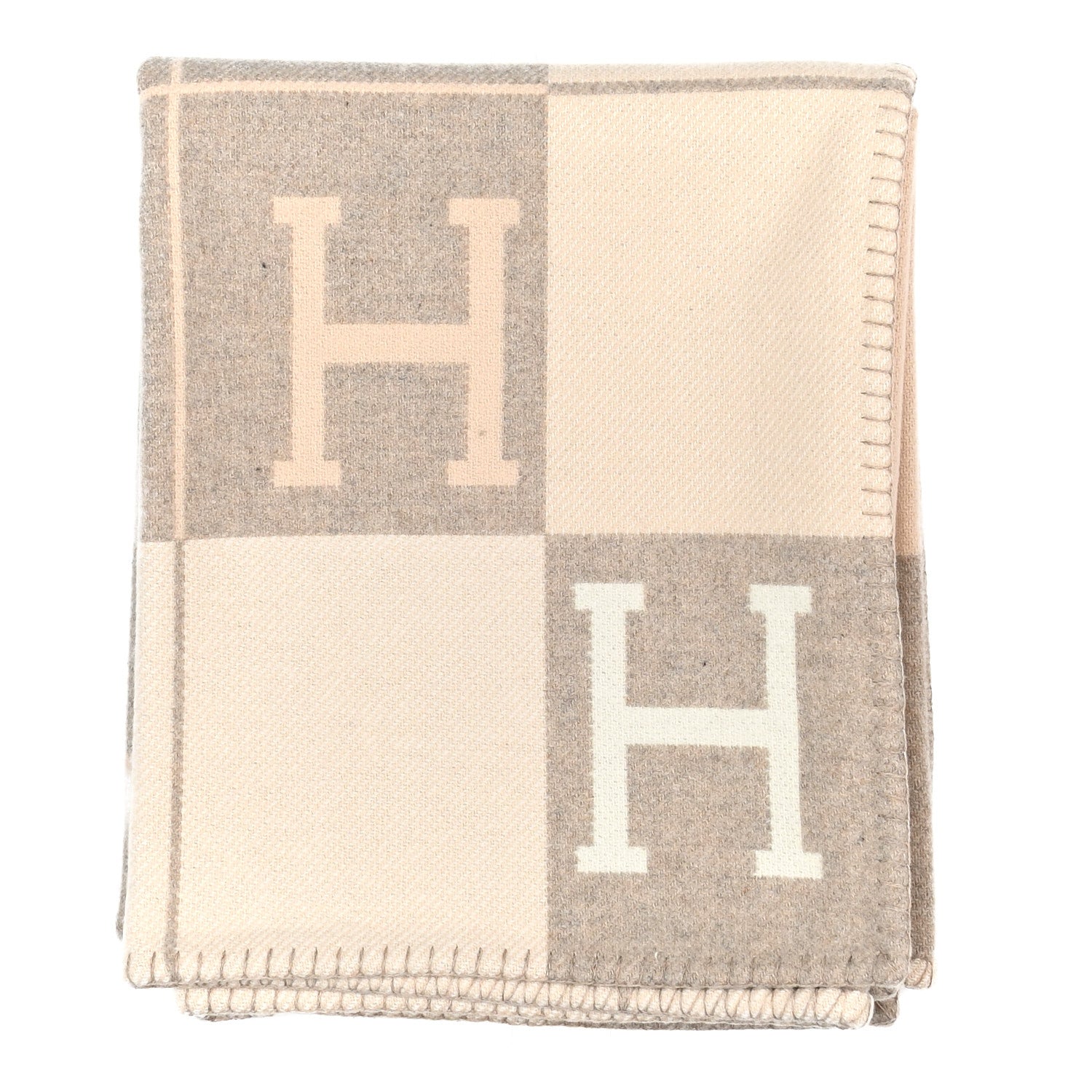 Hermes Wool Cashmere Avalon III Blanket Coco Camomille 1 of 3