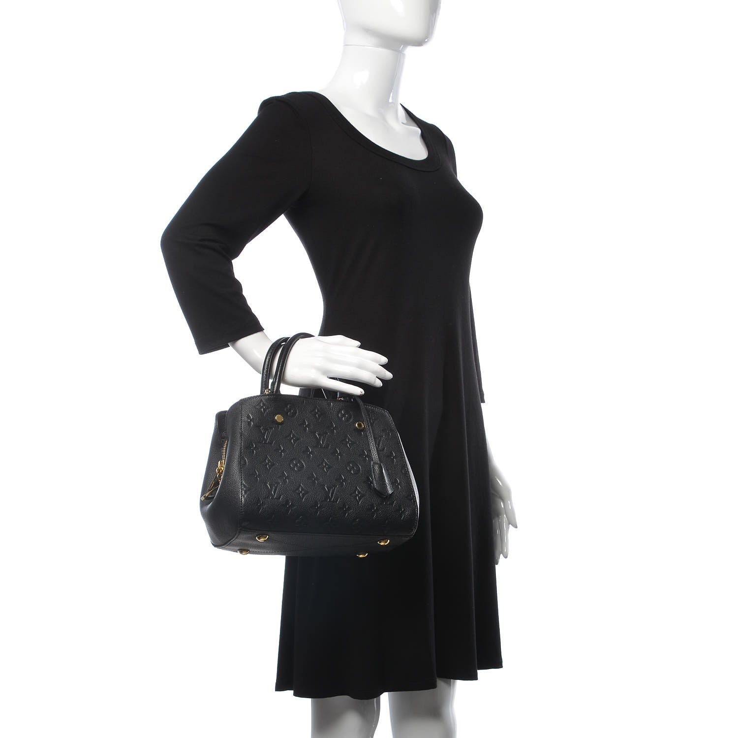 Louis Vuitton Empreinte Montaigne BB Black 3 of 8