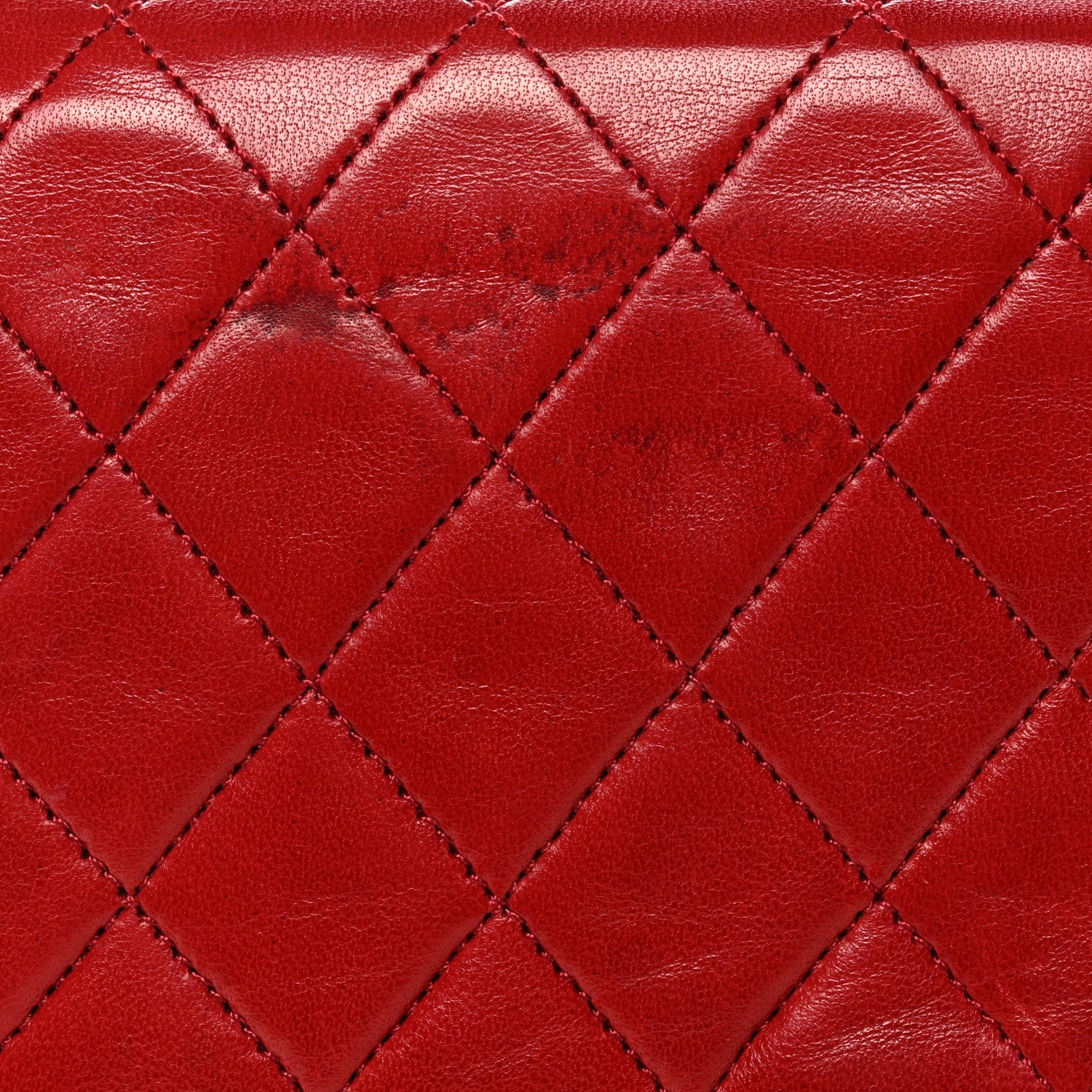 Chanel Lambskin Quilted Medium Single Flap Red 11 of 11