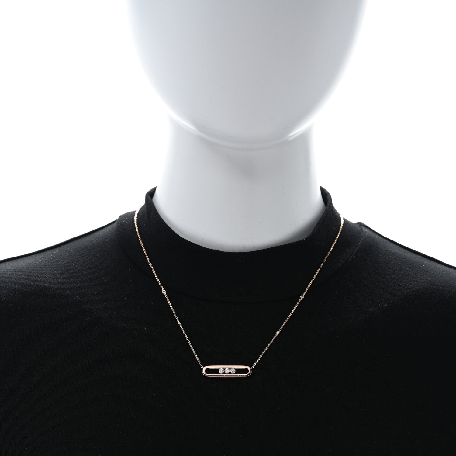 Messika 18K Rose Gold Diamond Move Pendant Necklace 3 of 5