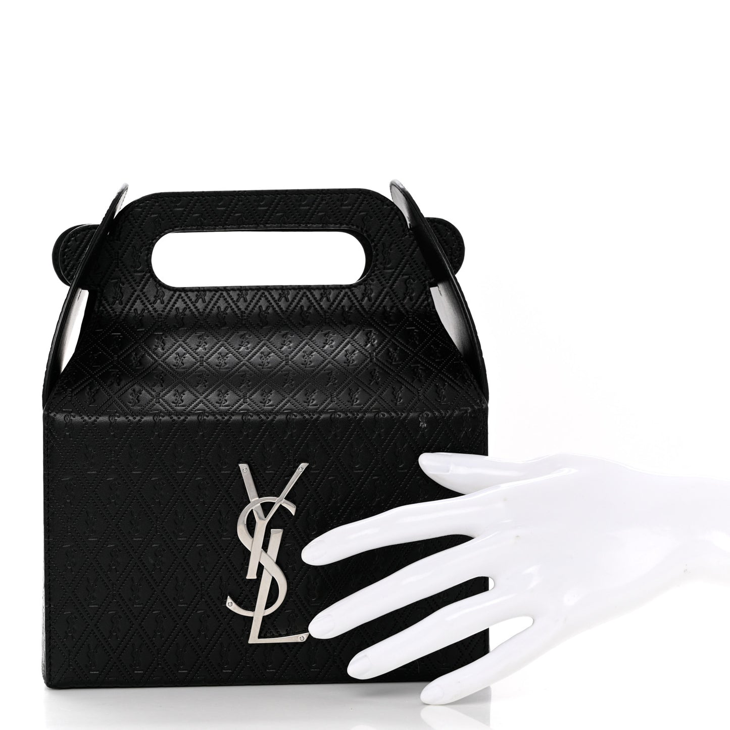 Calfskin Monogram Take Away Box Black