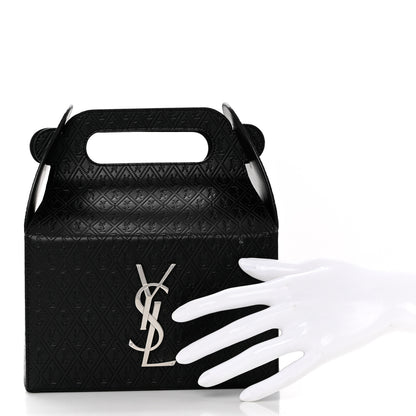 Saint Laurent Calfskin Monogram Take Away Box Black 2 of 7