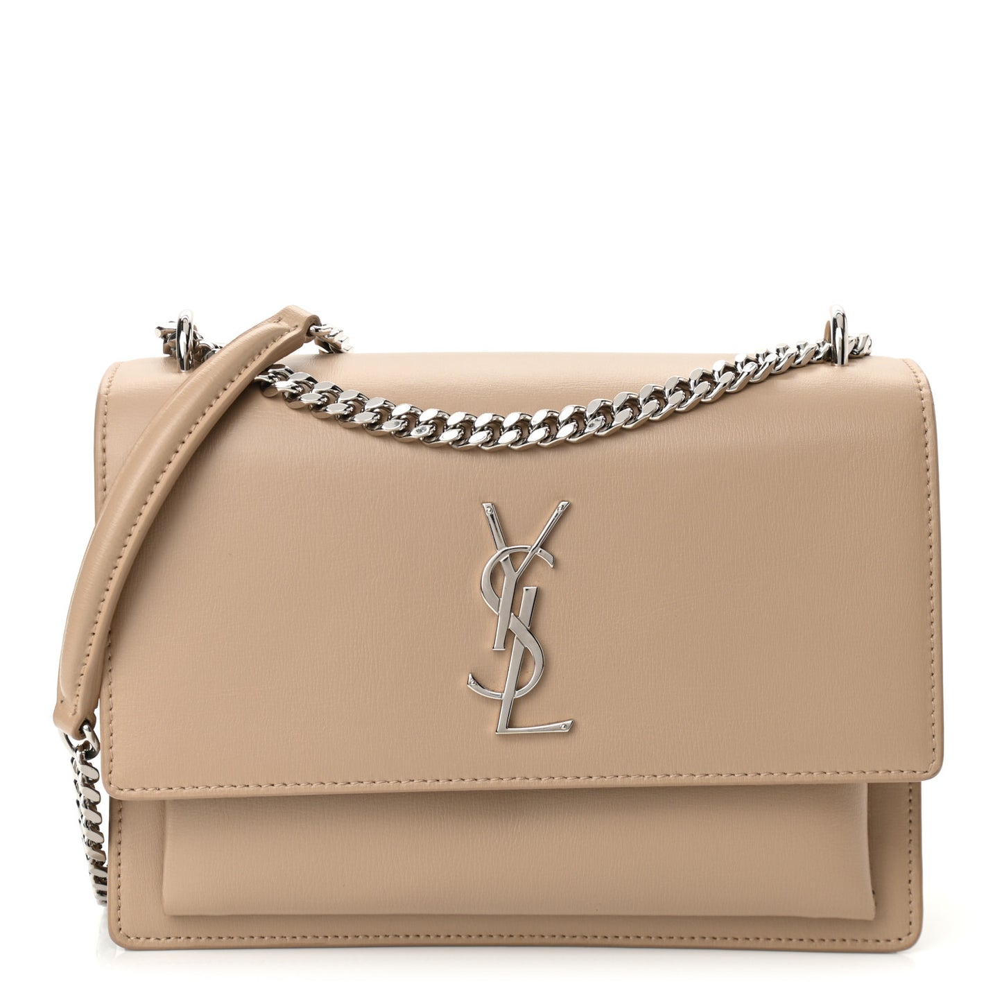 Calfskin Medium Monogram Sunset Dark Beige