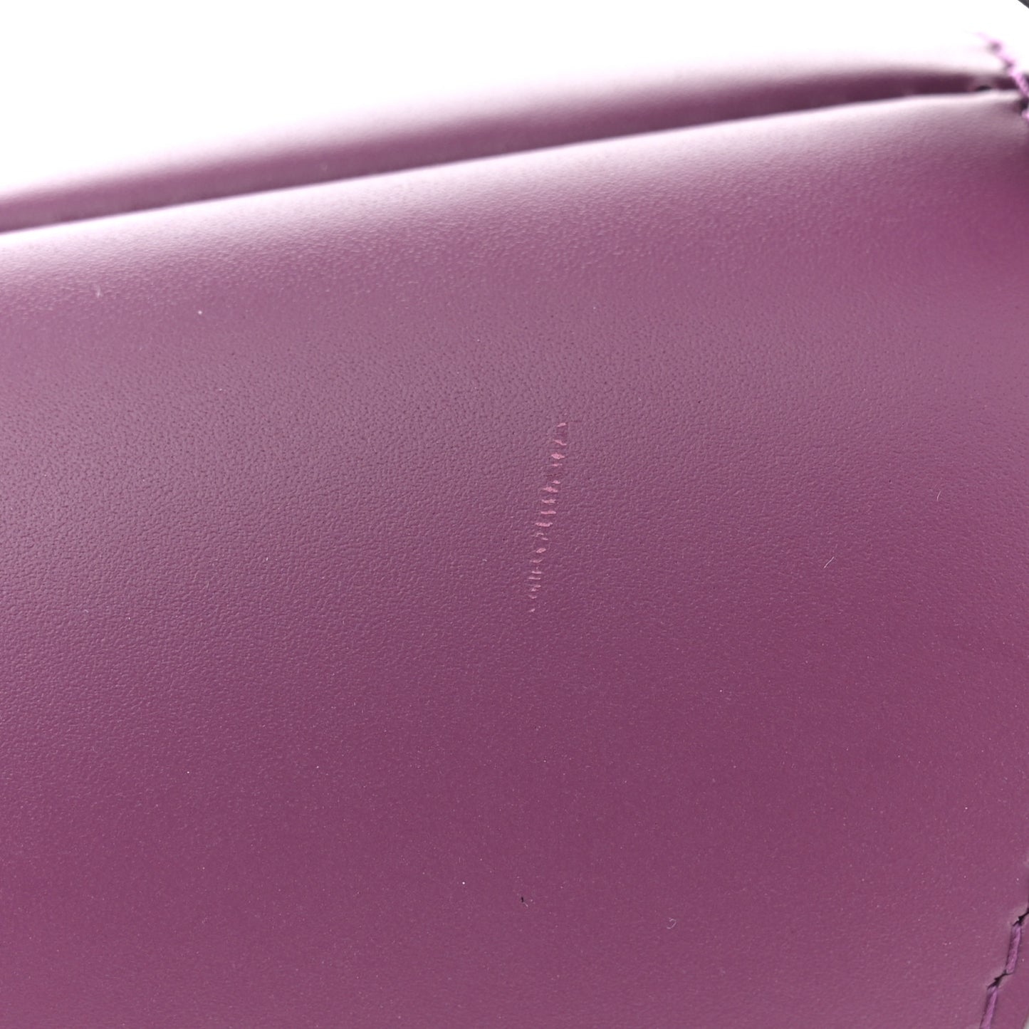 Calfskin Saddle Bag Purple