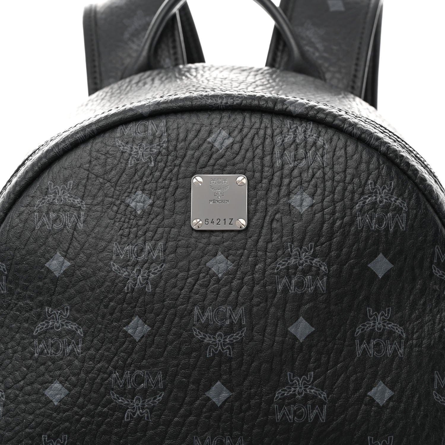MCM Visetos Medium Stark Backpack Black 8 of 14