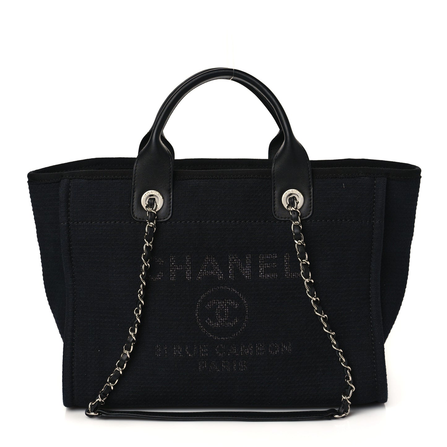 Mixed Fibers Small Deauville Tote Black