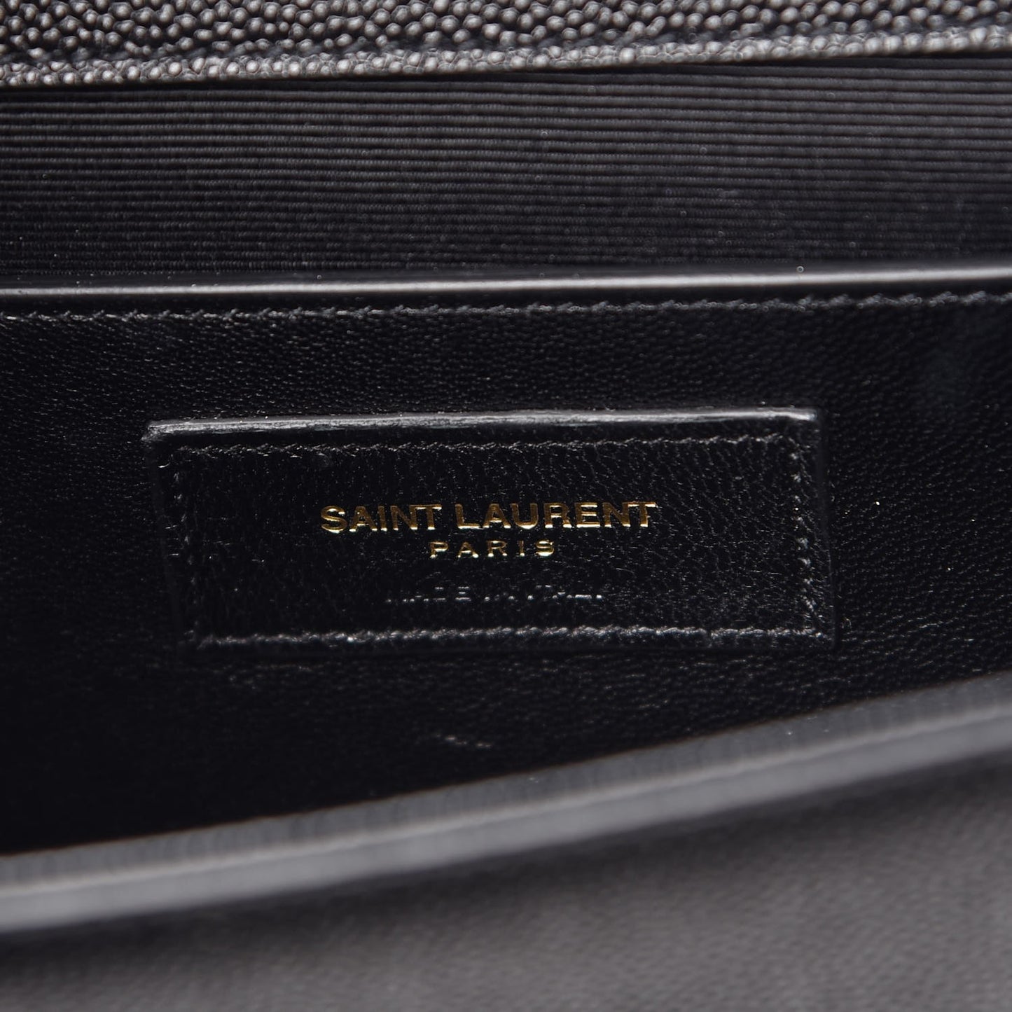 Grain De Poudre Monogram Cassandre Clutch Black