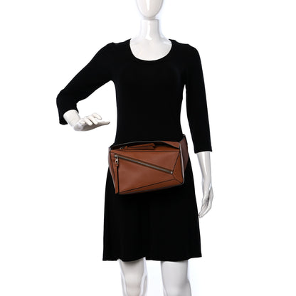 Loewe Calfskin Small Puzzle Bumbag Tan 2 of 8
