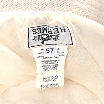 Hermes Cotton Bucket Hat 57 Ecru 8 of 8