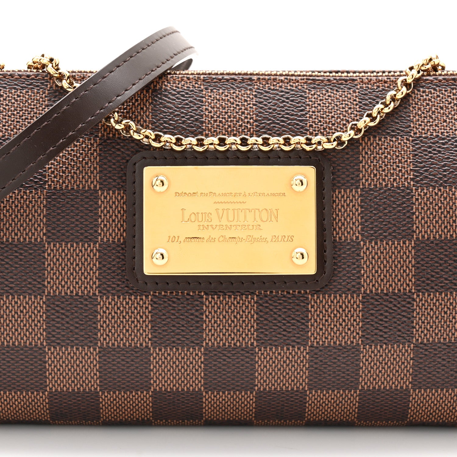 Louis Vuitton Damier Ebene Eva Clutch 17 of 21