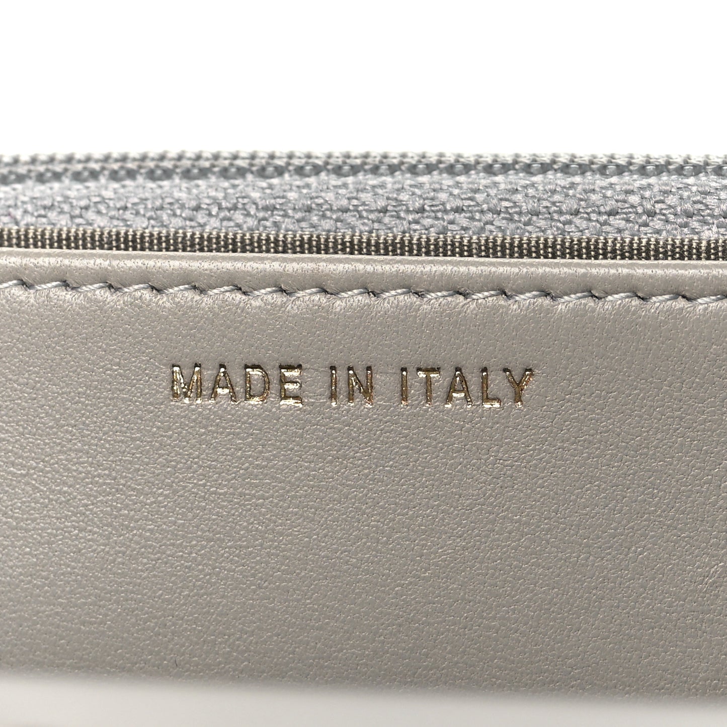 Lambskin Quilted Trendy CC Wallet On Chain WOC Grey