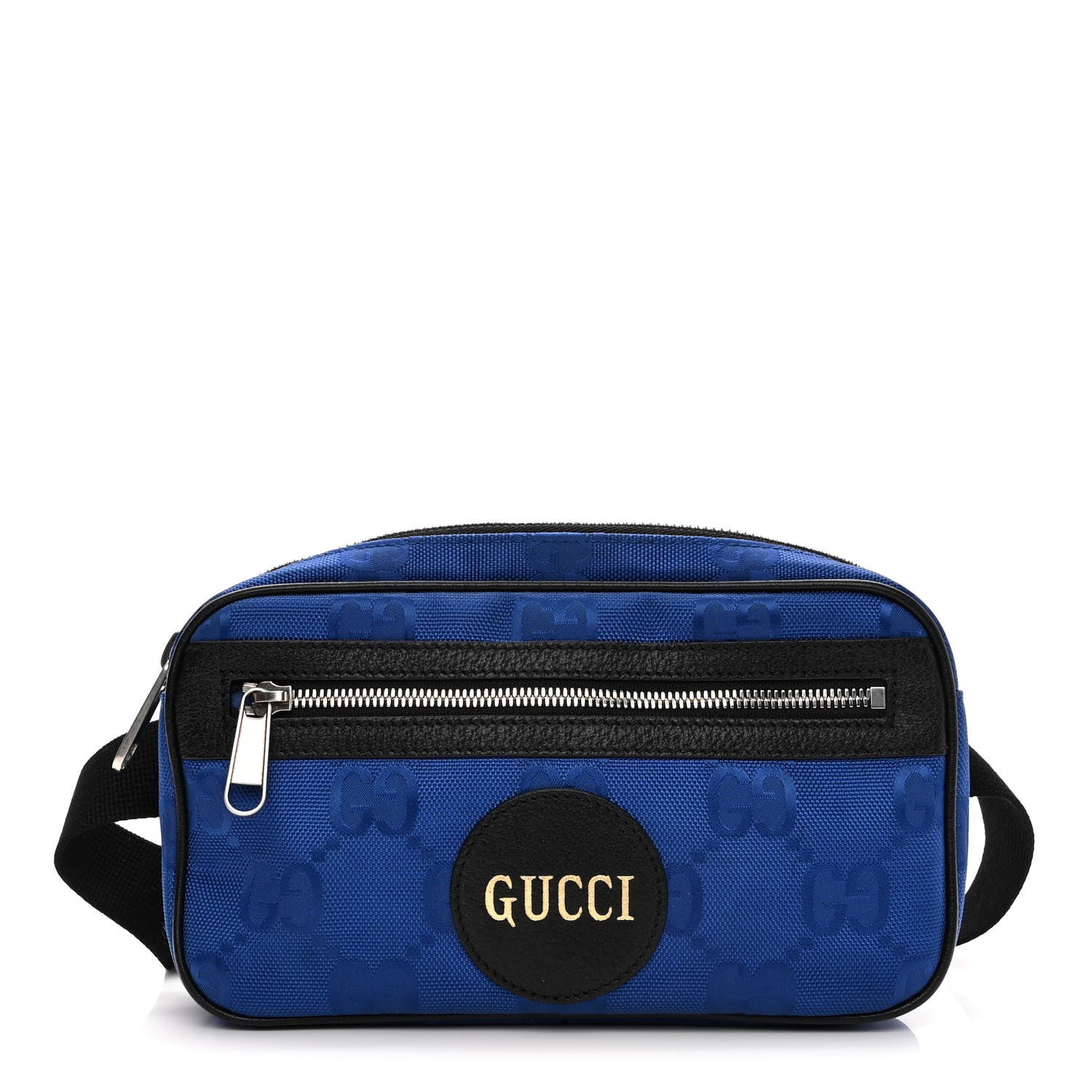 Gucci Econyl Nylon Monogram Off The Grid Belt Bag Guilted Blue Black 1 of 10