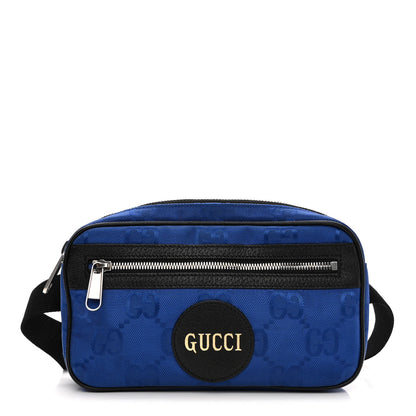 Gucci Econyl Nylon Monogram Off The Grid Belt Bag Guilted Blue Black 1 of 10