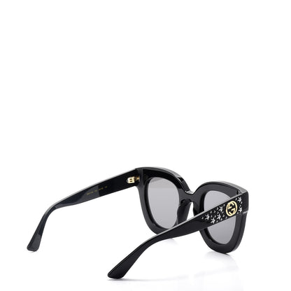 Gucci Acetate Stars Cat Eye Sunglasses GG0116S Black 4 of 10