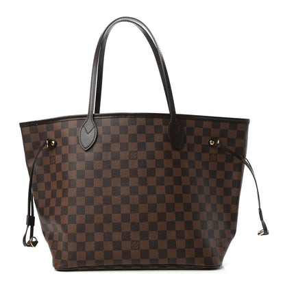 Louis Vuitton Damier Ebene Neo Neverfull MM Rose Ballerine 1 of 10