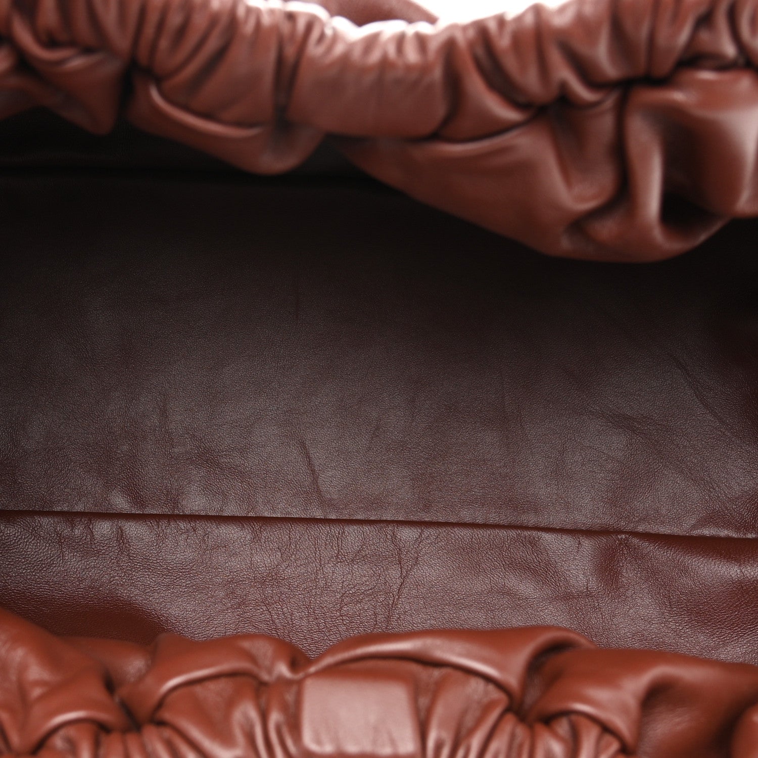 Mansur Gavriel Lambskin Oversized Cloud Clutch  Chocolate 5 of 9