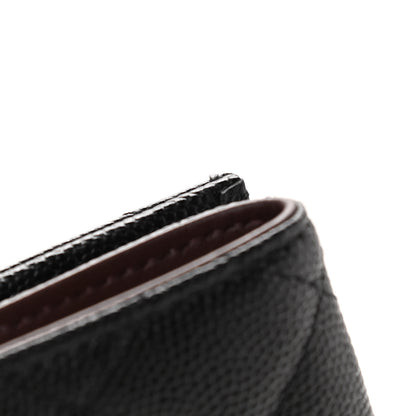 Chanel Caviar Quilted Double Flap Wallet Black 8 of 9