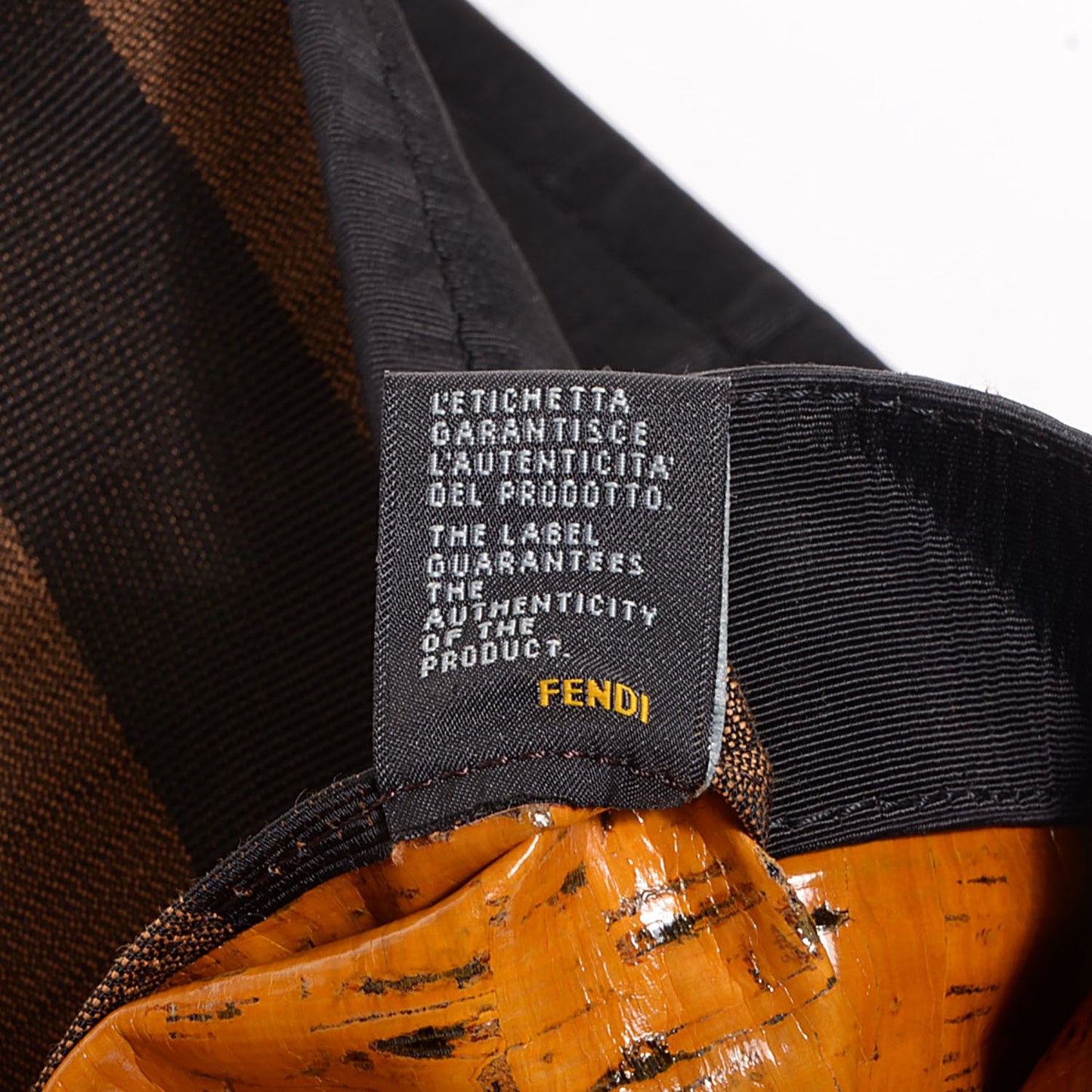 Pequin Striped Shopping Tote Tobacco