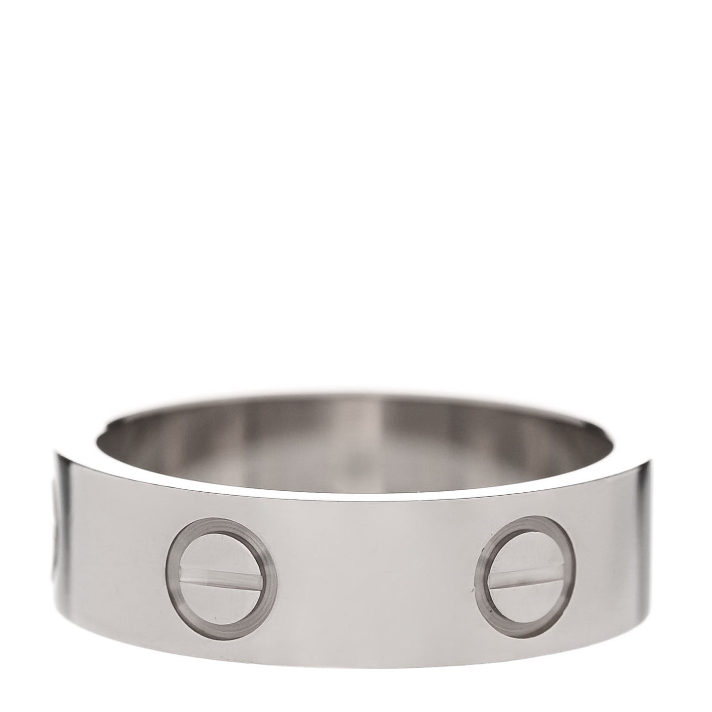 18K White Gold 5.5mm LOVE Ring 53 6.25