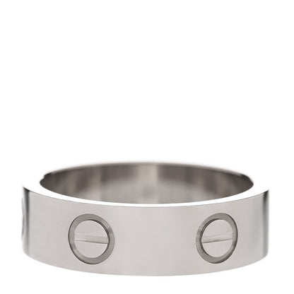 Cartier 18K White Gold 5.5mm LOVE Ring 53 6.25 3 of 5