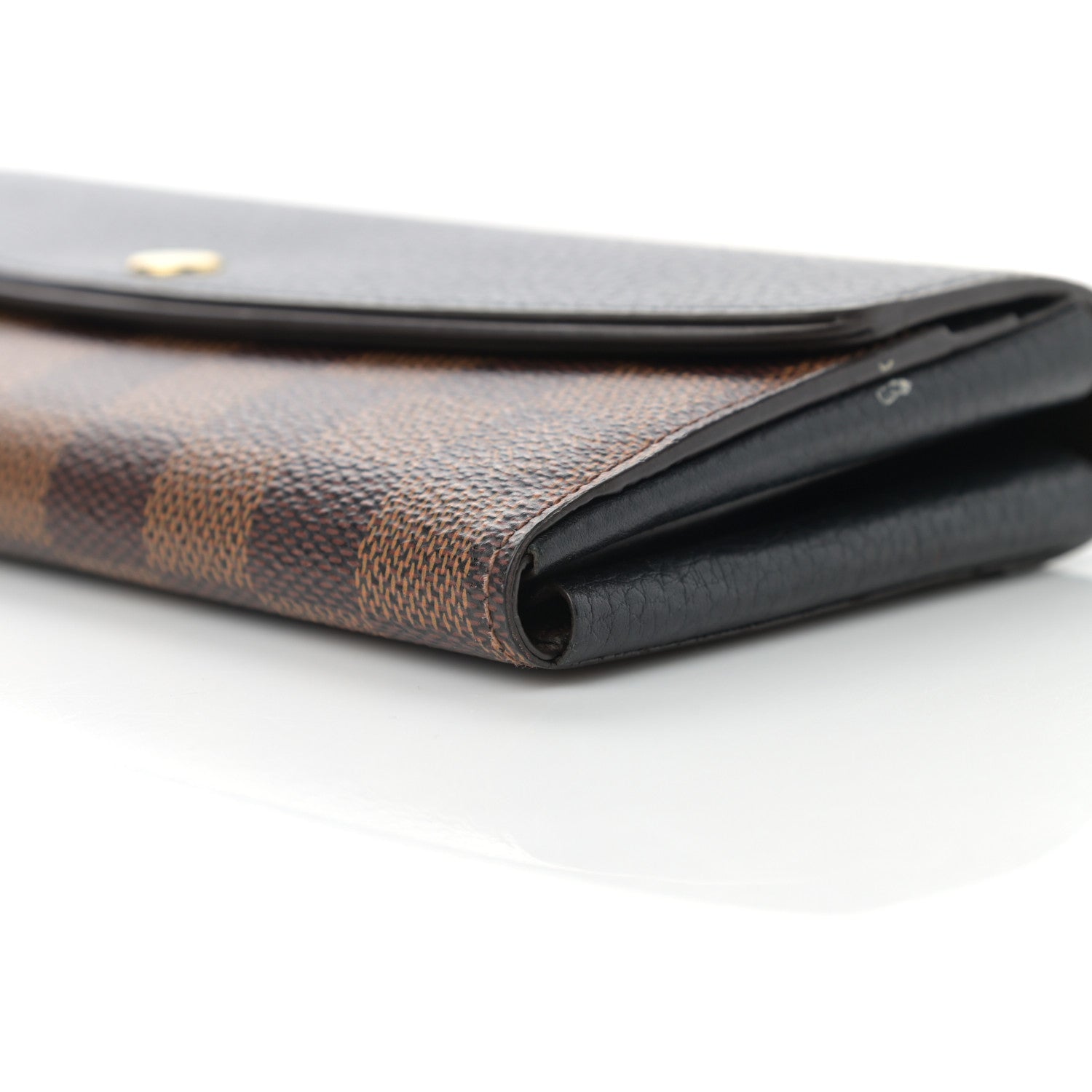 Louis Vuitton Damier Ebene Normandy Wallet Black 9 of 10
