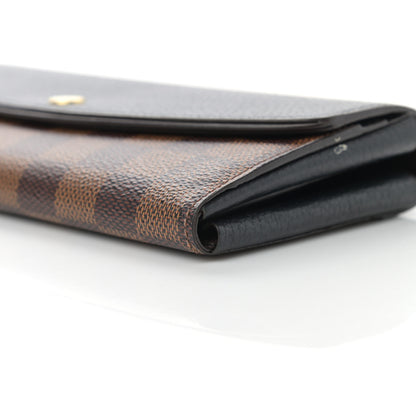 Louis Vuitton Damier Ebene Normandy Wallet Black 9 of 10