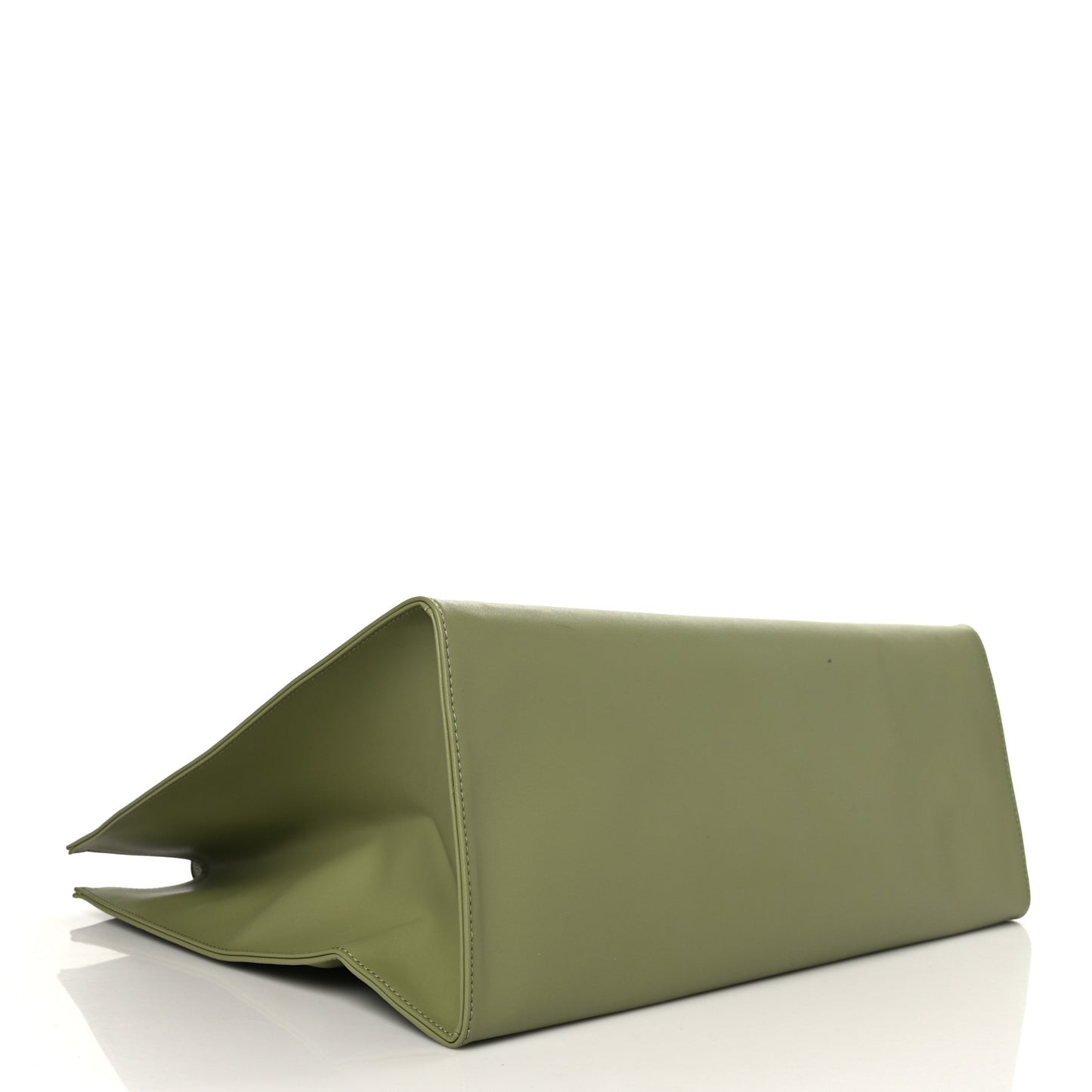 Vegan Leather Large Shopping Bag Drab