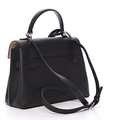Louis Vuitton Calfskin Lockme Ever BB Black 2 of 12