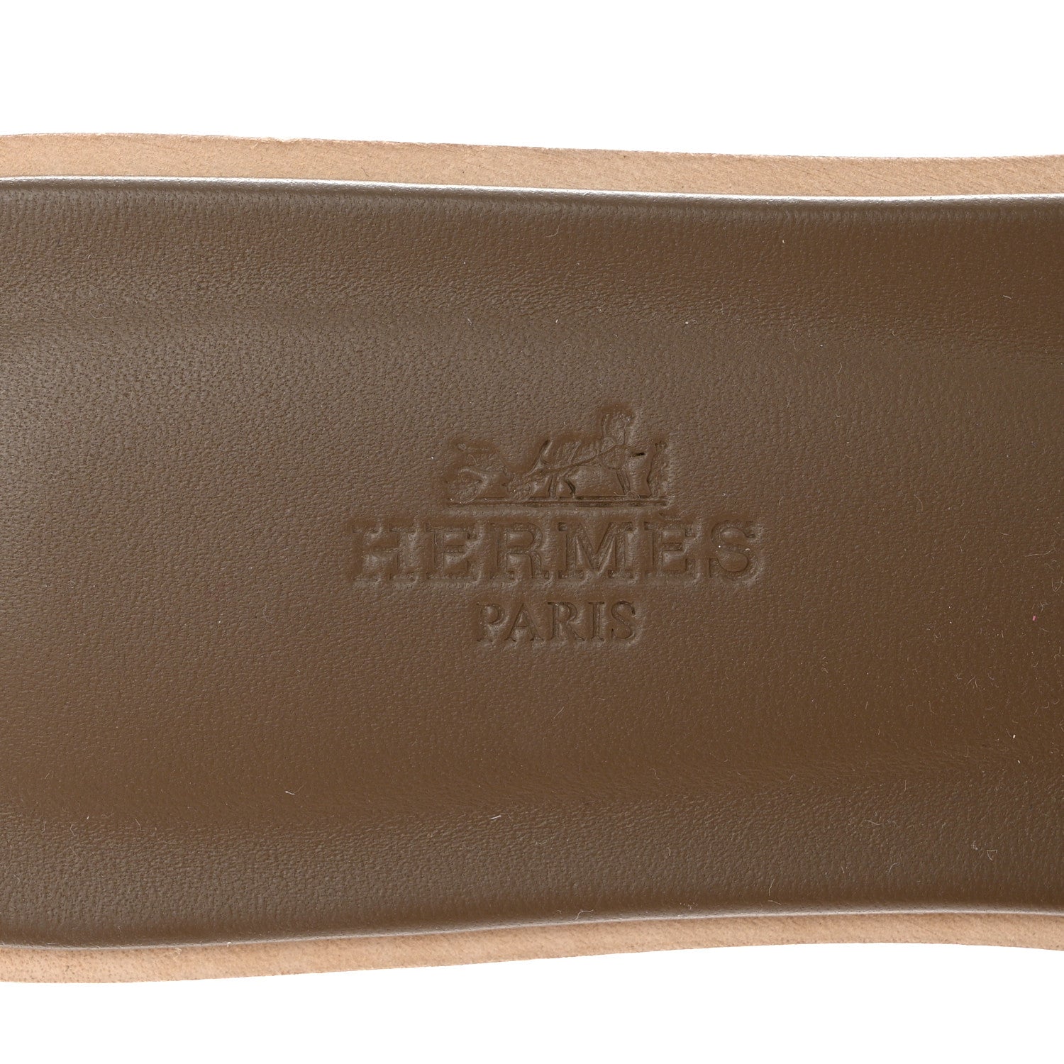 Hermes Epsom Oran Sandals 39 Etoupe 7 of 8