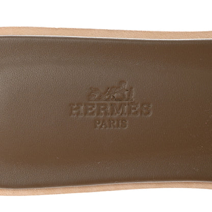 Hermes Epsom Oran Sandals 39 Etoupe 7 of 8