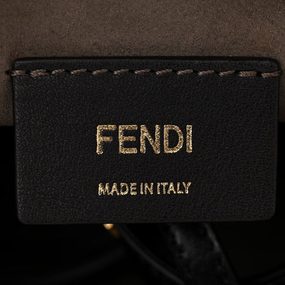 Fendi Vitello Liberty F is Fendi Bi-Color FF 1974 Embossed Mini Mon Tresor Bucket Bag Maya Black 6 of 10