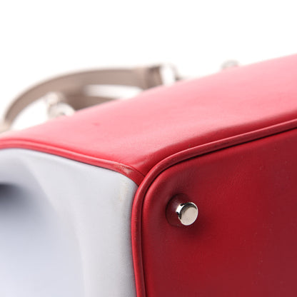 Christian Dior Smooth Calfskin Medium Diorissimo Tote Red 11 of 19