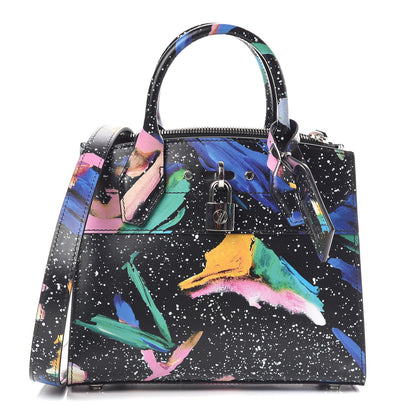 Louis Vuitton Calfskin Splash Pattern Mini City Steamer Black 1 of 9