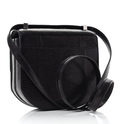 Hermes Lizard Mosaique Au 24-17 Black 3 of 11