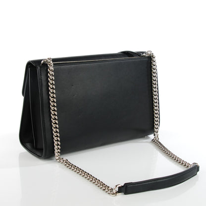 Gucci Moon Calfskin Medium Interlocking G Shoulder Bag Black 3 of 7