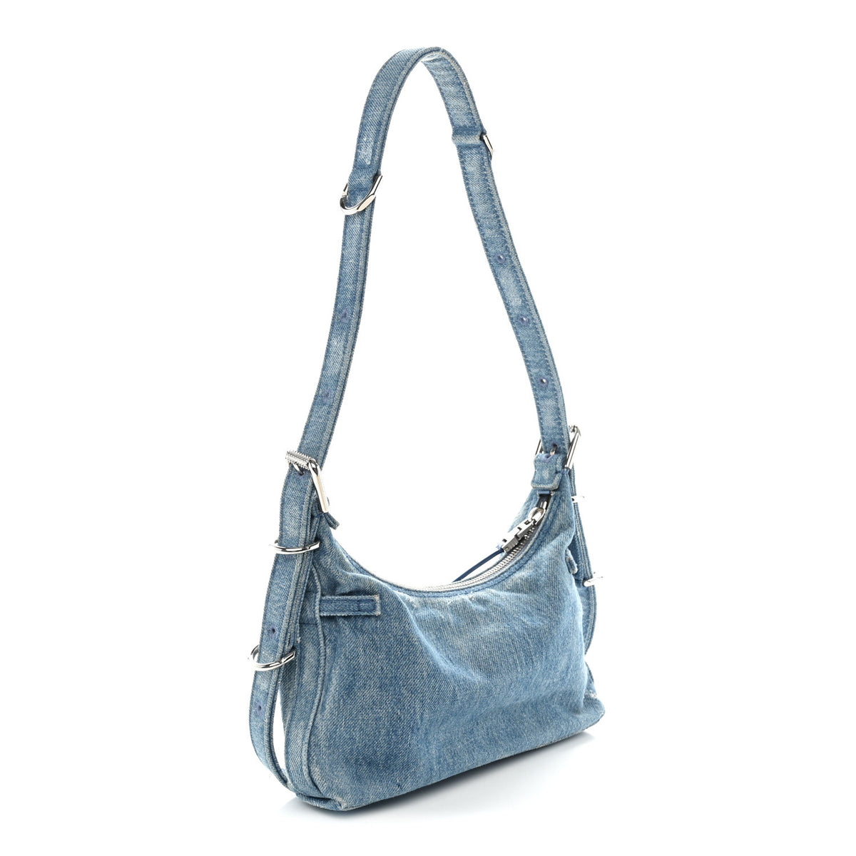 Givenchy Washed Denim Mini Voyou Boyfriend Party Bag Medium Blue 3 of 10