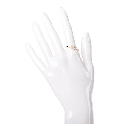 Tiffany 18K Rose Gold Diamond T Wire Ring 63 10.5 3 of 10