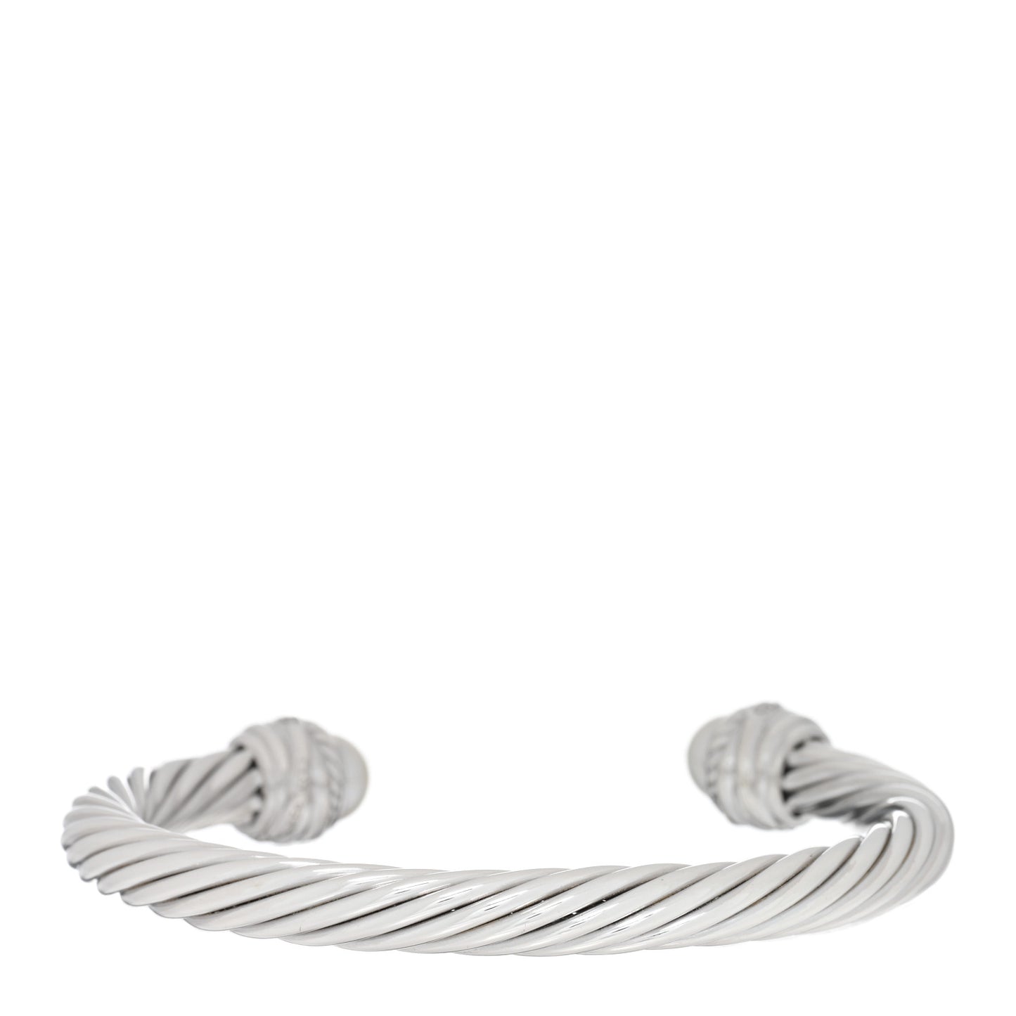 Sterling Silver Diamond Pearl 7mm Crossover Bracelet