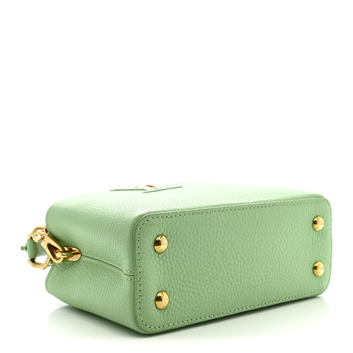 Louis Vuitton Taurillon Mini Capucines Vert Pomme 4 of 9