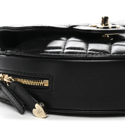 Chanel Lambskin Quilted CC In Love Heart Bag Black 9 of 11
