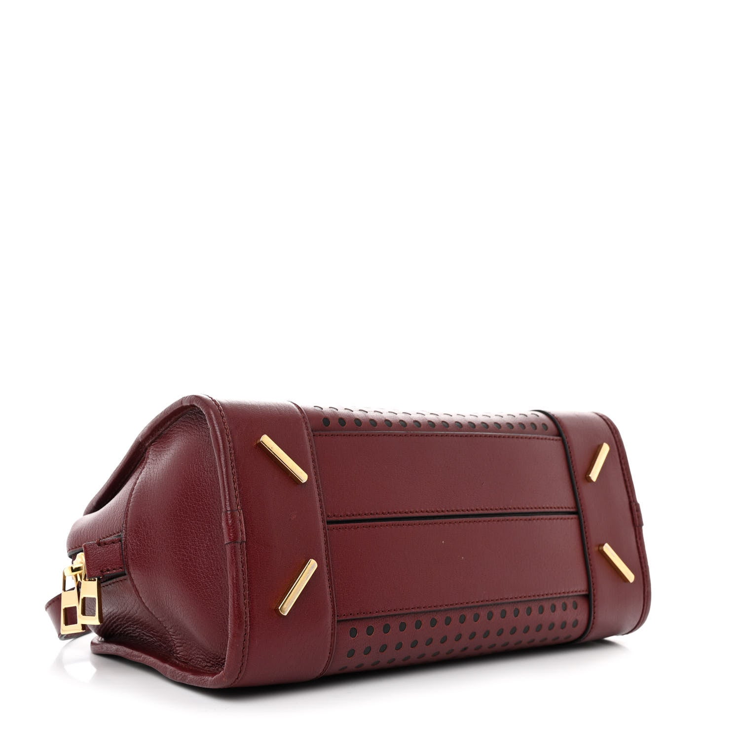 Loewe Calfskin Perforated Amazona 28 Berry 4 of 9