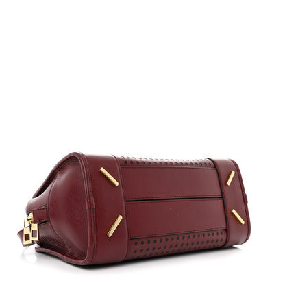 Loewe Calfskin Perforated Amazona 28 Berry 4 of 9