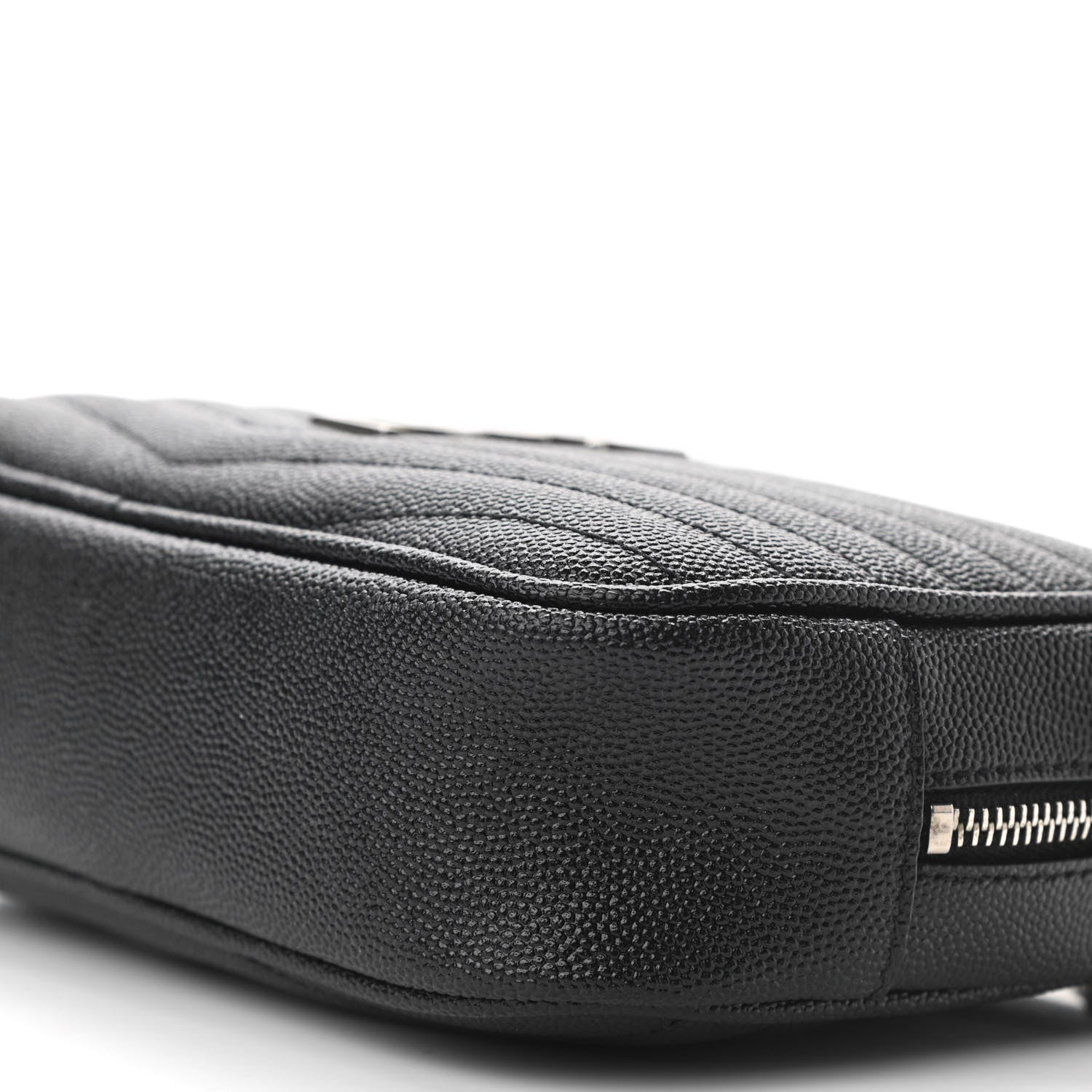 Saint Laurent Grain De Poudre Matelasse Monogram Mini Lou Camera Bag Black 10 of 11