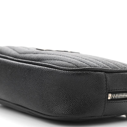 Saint Laurent Grain De Poudre Matelasse Monogram Mini Lou Camera Bag Black 10 of 11