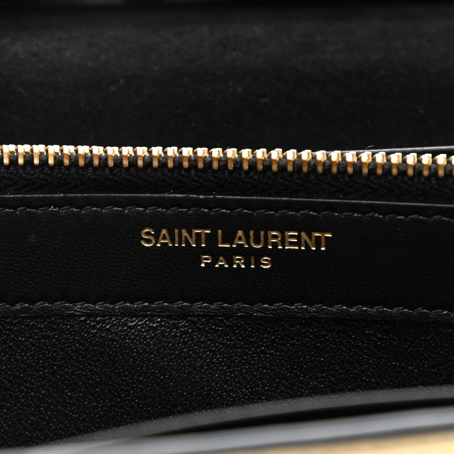 Saint Laurent Metallic Calfskin Medium Classic Monogram Kate Satchel Gold 6 of 11