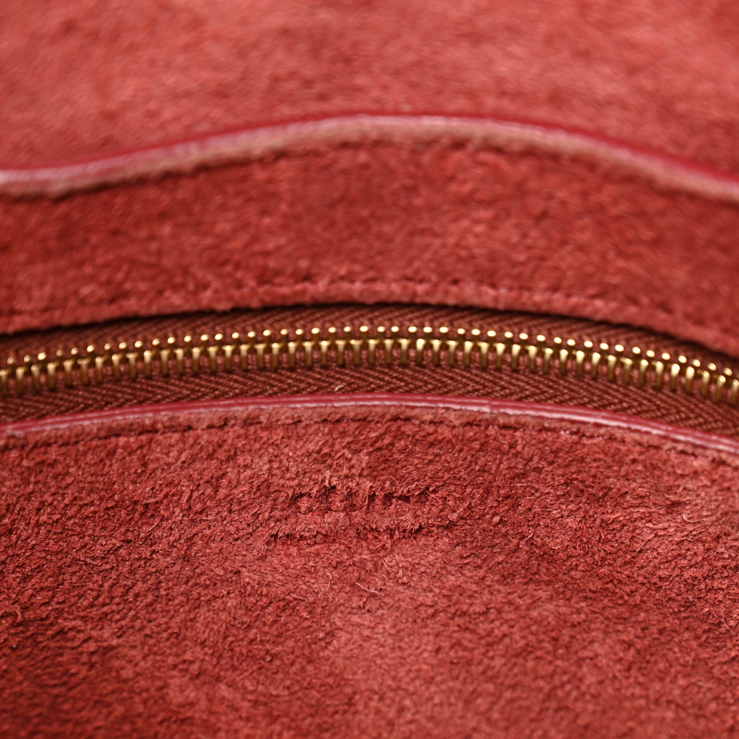 Celine Soft Grained Calfskin Small Sangle Bucket Bag Burgundy 6 of 12