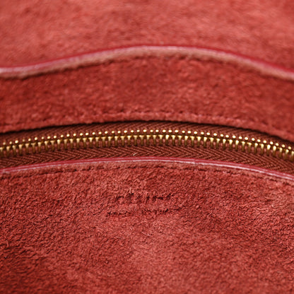 Celine Soft Grained Calfskin Small Sangle Bucket Bag Burgundy 6 of 12