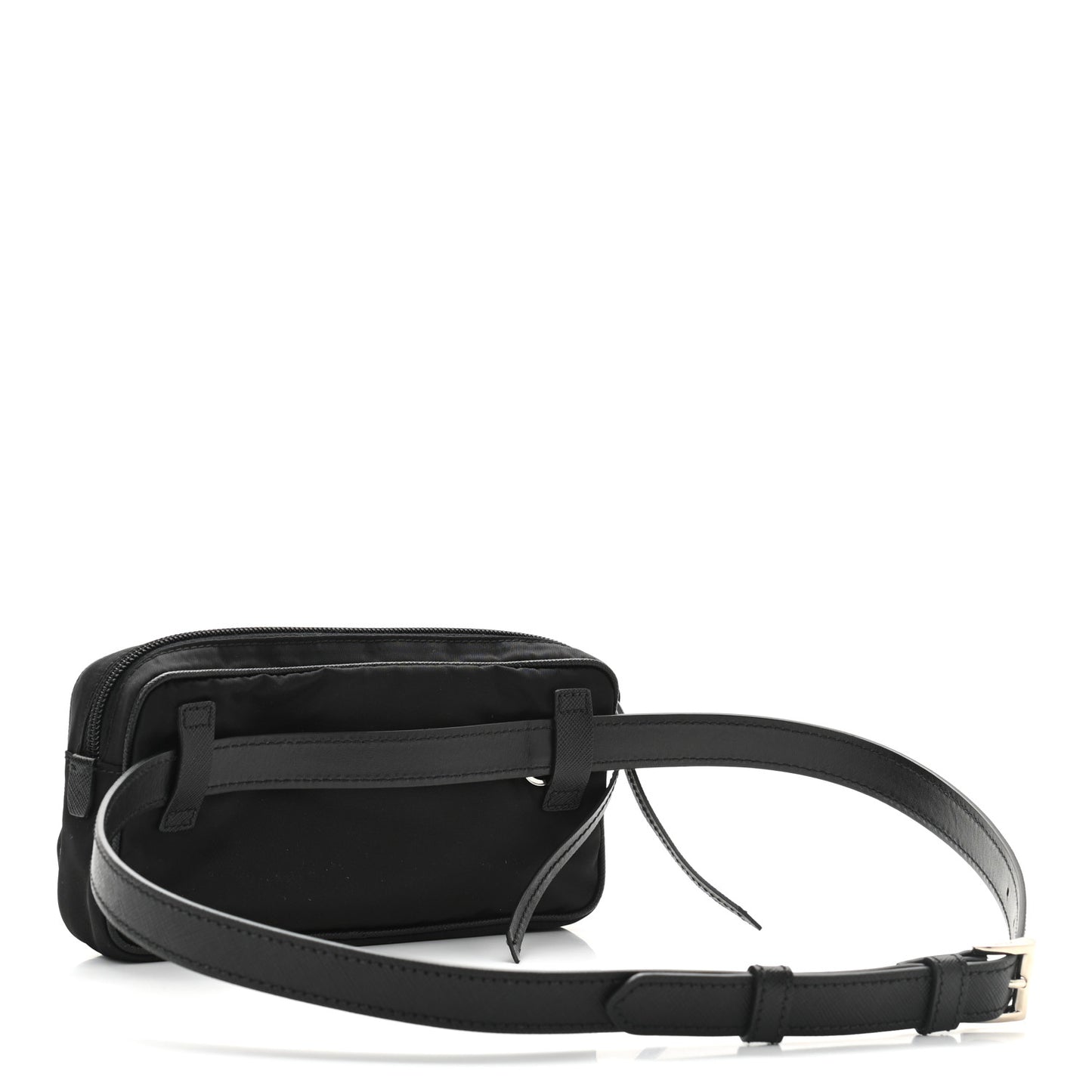 Nylon Saffiano Belt Bag Black